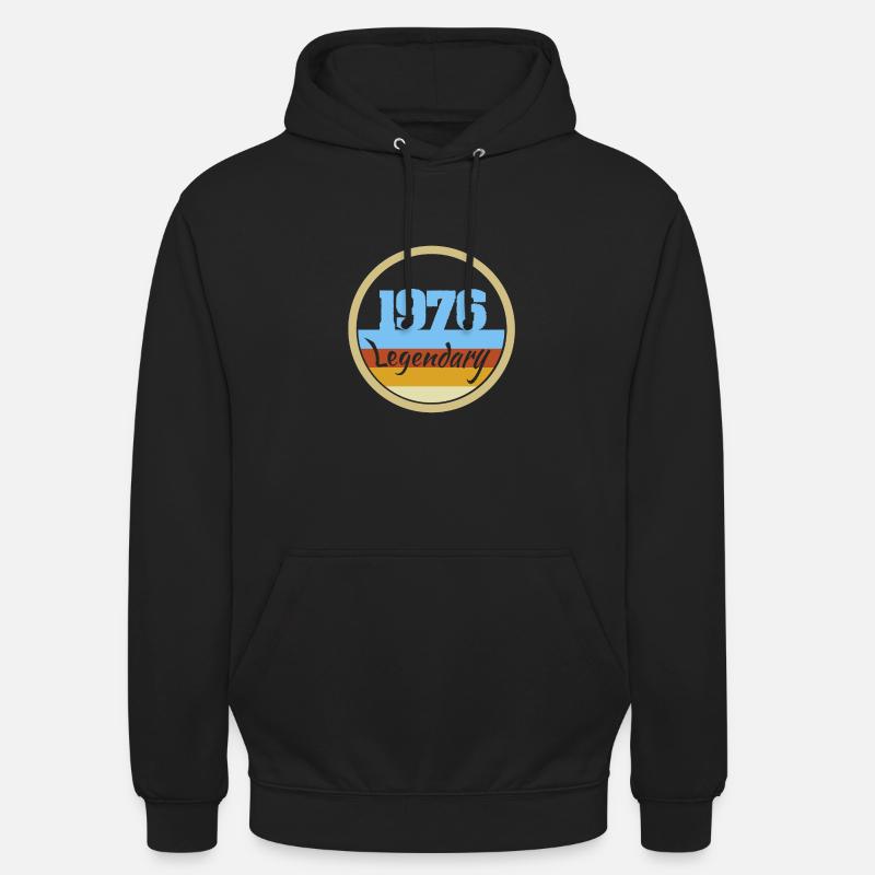1976 1976 - Sweat-shirt à capuche unisexe - noir