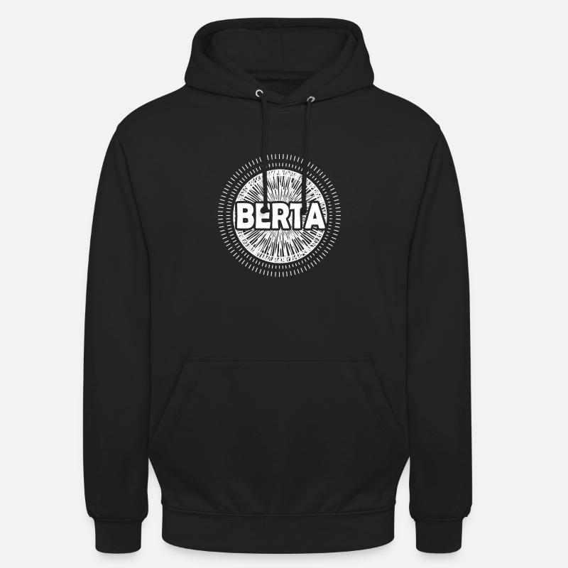 Geschenkidee Berta - Unisex Hoodie - Schwarz