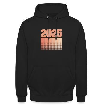 2025 - Unisex Hoodie - Schwarz - Vorne - Alina (178cm) & Michal (187cm)