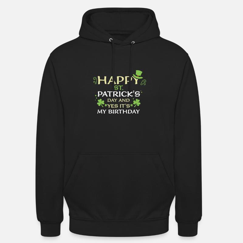 Bonne Saint-Patrick et oui... - Sweat-shirt à capuche unisexe - noir