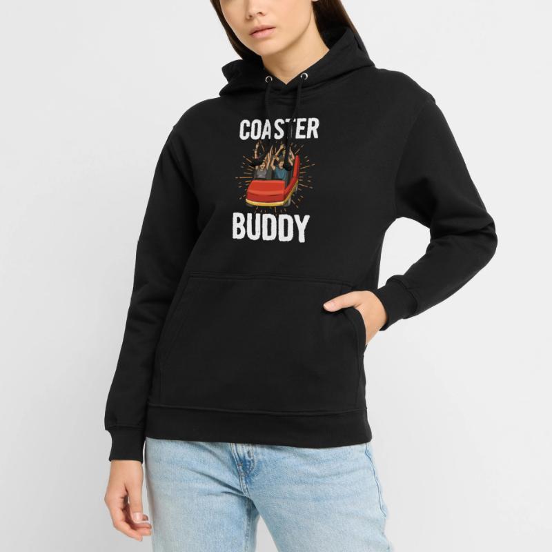 Achterbahn Spruch für einen Freizeitpark Experte Unisex Hoodie