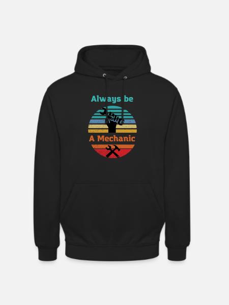 Mechanic forever Mechatronics technician Car lover - Unisex Hoodie - black