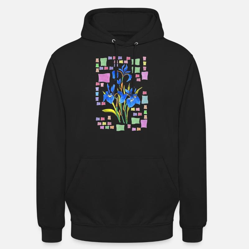 Fleur - Sweat-shirt à capuche unisexe - noir