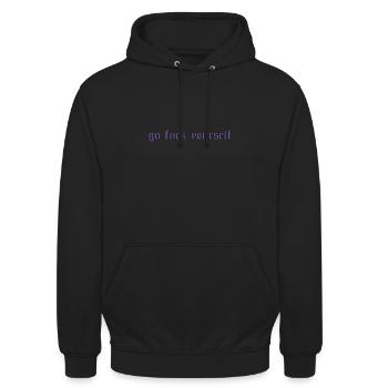 Go Fuck Yourself E-Girl/Goth/Alt Collection - Unisex Hoodie - Schwarz - Vorne - Alina (178cm) & Michal (187cm)