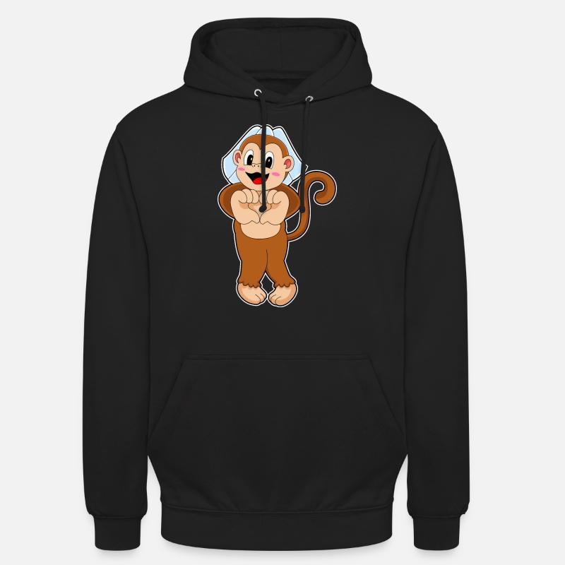 Monkey Bride Wedding - Unisex Hoodie - black