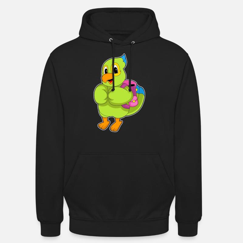 Parrot Student Backpack School - Sweat-shirt à capuche unisexe - noir