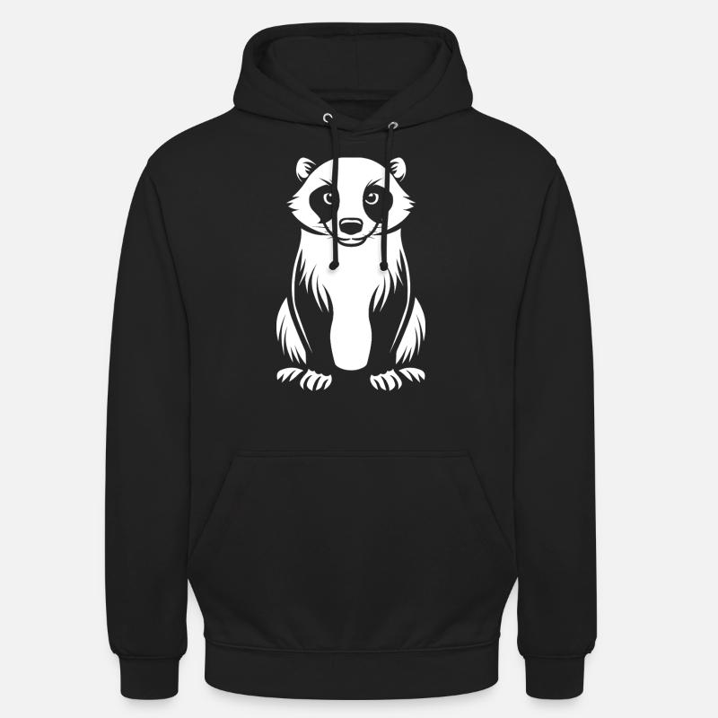 Ratel - Sweat-shirt à capuche unisexe - noir