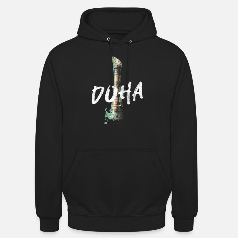 Sheikh Khalifa Stadium, Doha - Unisex Hoodie - black