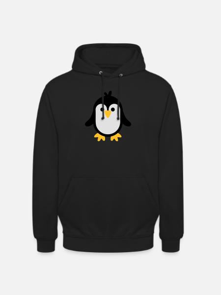 Manchot - Sweat-shirt à capuche unisexe - noir