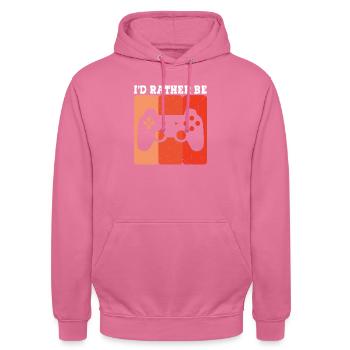 i d rather be - Unisex Hoodie - Pink - Vorne - Alina (178cm) & Michal (187cm)