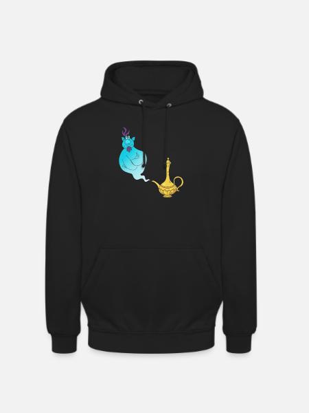 Gini Magic Lamp Genie - Unisex Hoodie - black