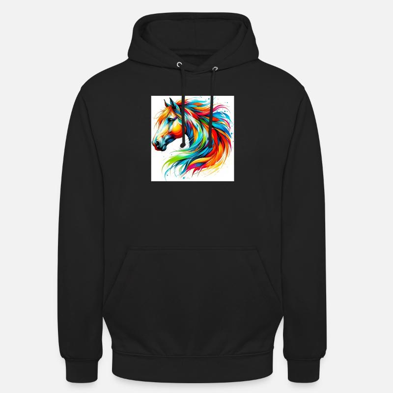 Pferd - Unisex Hoodie - Schwarz