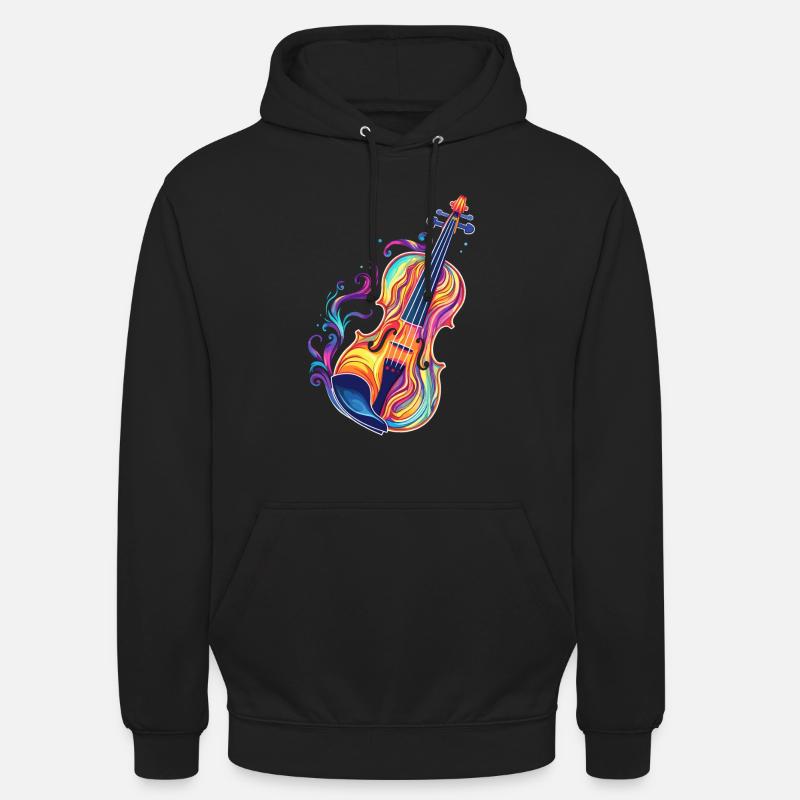Violine Comic Look - Unisex Hoodie - Schwarz