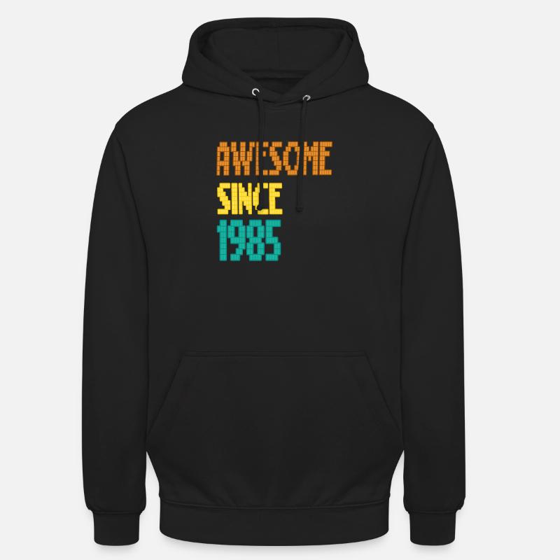 AWESOME since 1985 - Sweat-shirt à capuche unisexe - noir