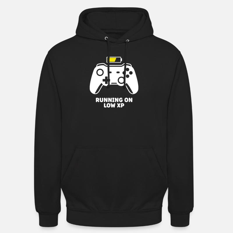Running on Low XP Controller - Unisex Hoodie - black