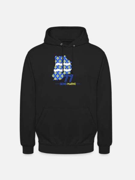 Seine et Marne 77 - Unisex Hoodie - black