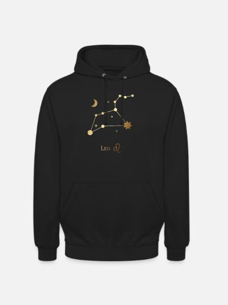 Lion/Lion - Sweat-shirt à capuche unisexe - noir