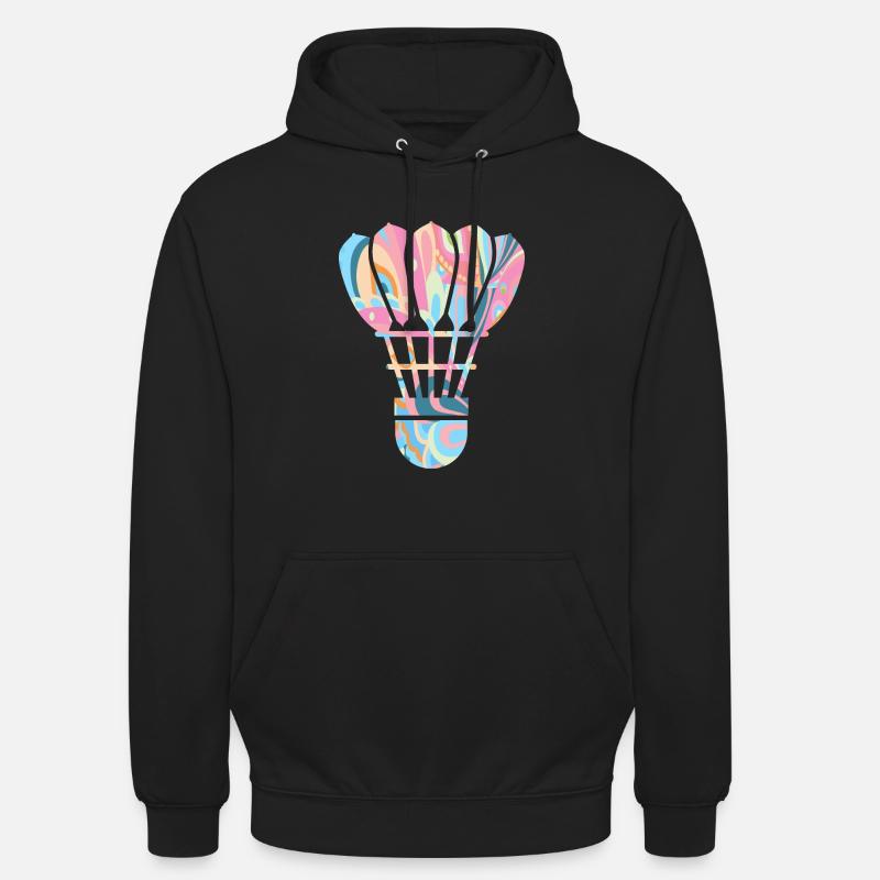 Badminton Player Design Filles Badminton - Sweat-shirt à capuche unisexe - noir