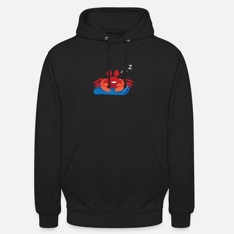 Crabe dormir - Sweat-shirt à capuche unisexe - noir
