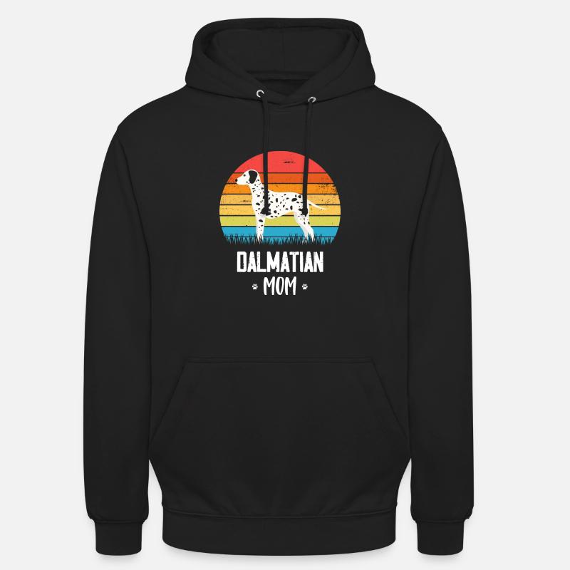 Dalmate - Sweat-shirt à capuche unisexe - noir