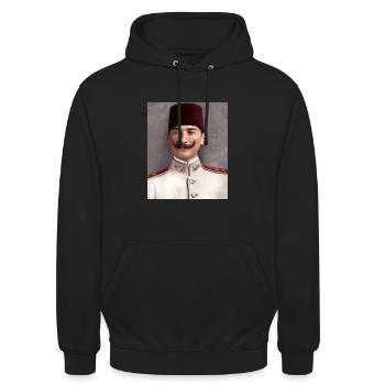 Mustafa Kemal Atatürk - Unisex Hoodie - black - Front - Alina (178cm) & Michal (187cm)