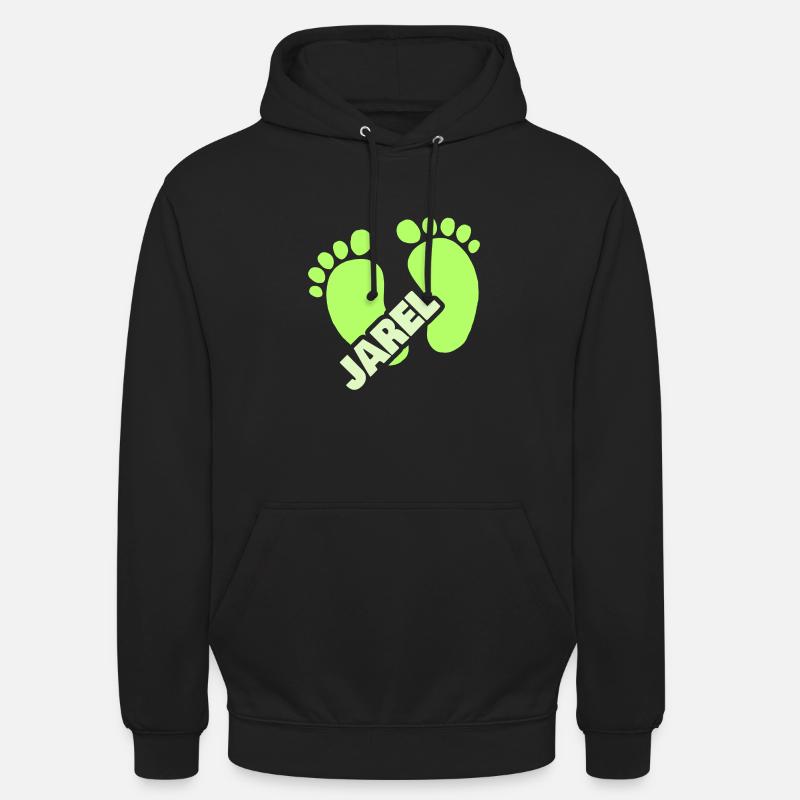 Jarel - Sweat-shirt à capuche unisexe - noir