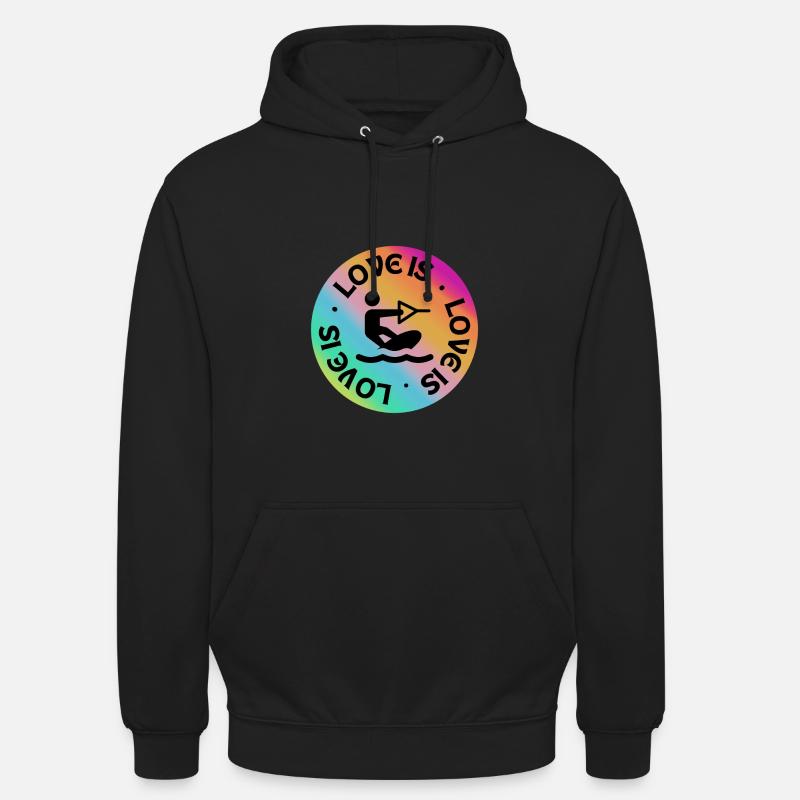L’amour, c’est le wakeboard. - Sweat-shirt à capuche unisexe - noir