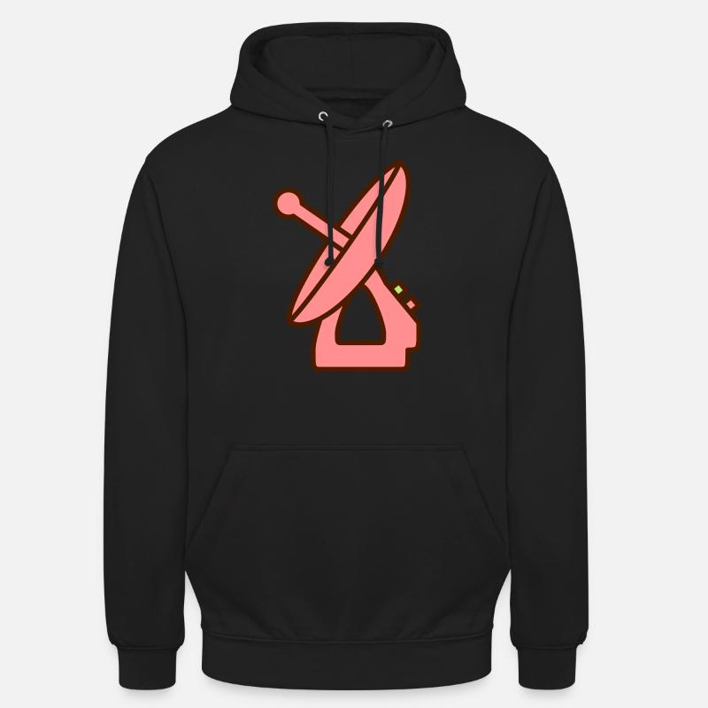 Radar Machine Device Gift Idea Recording - Unisex Hoodie - black