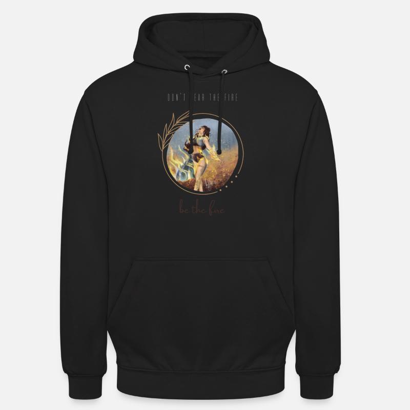 Phénix, sois ce feu - Sweat-shirt à capuche unisexe - noir