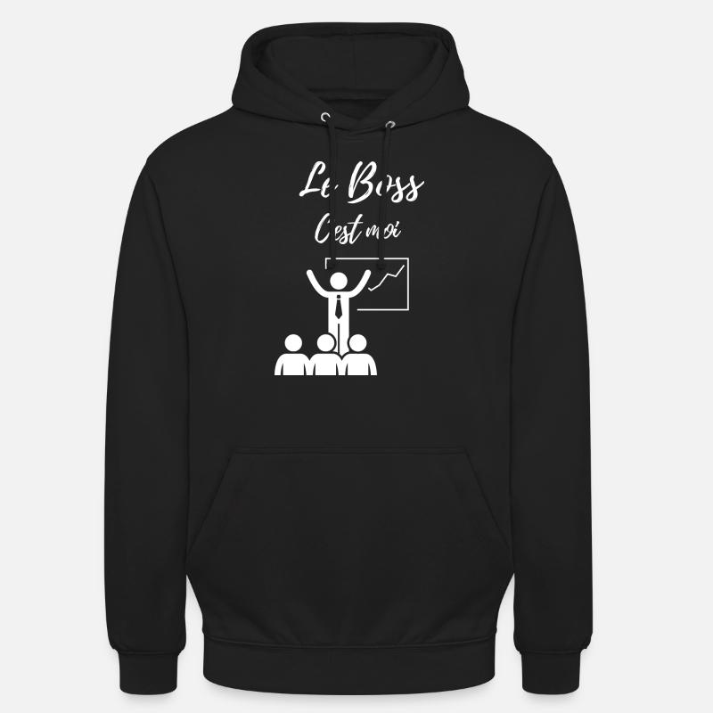 C est moi le Boss - Sweat-shirt à capuche unisexe - noir