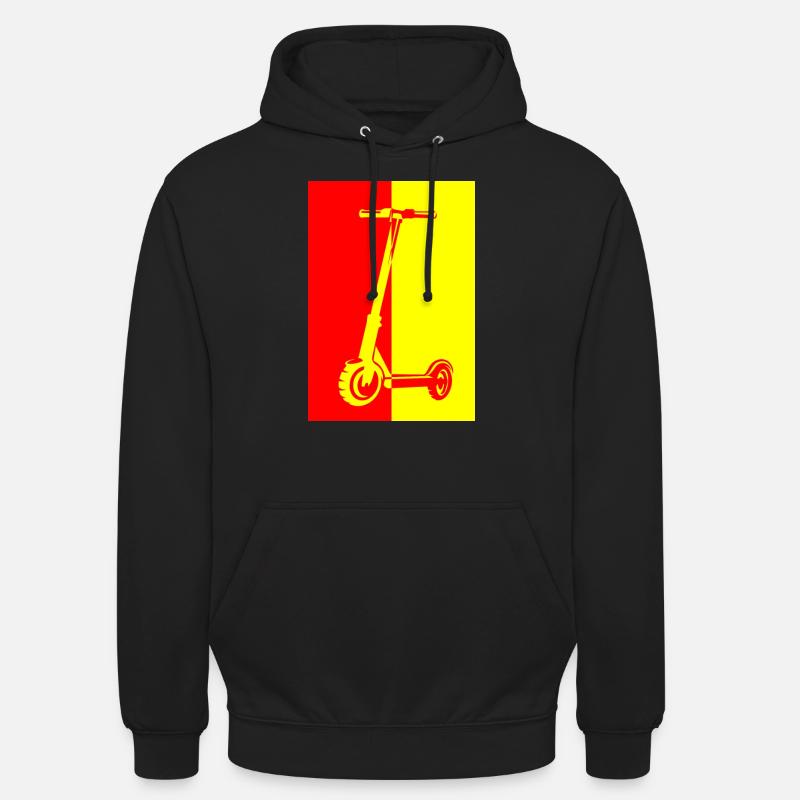 E-Scooter E-Roller Scooter - Unisex Hoodie - Schwarz