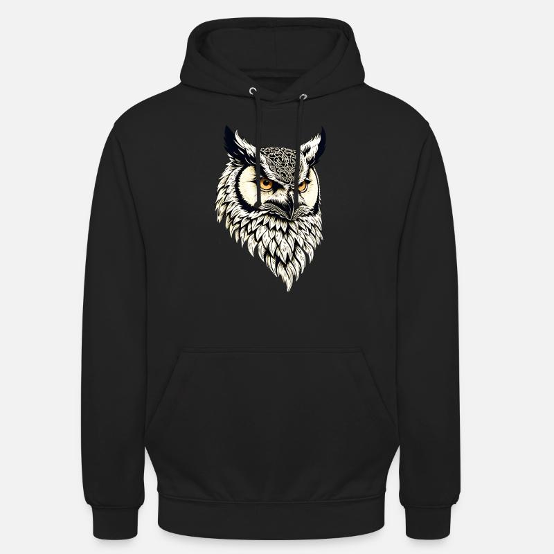 Uhu - Unisex Hoodie - Schwarz