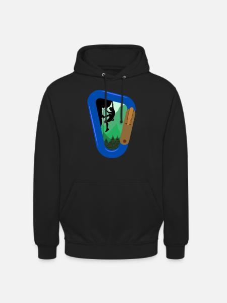 Mountain Climbing Bouldering - Unisex Hoodie - black