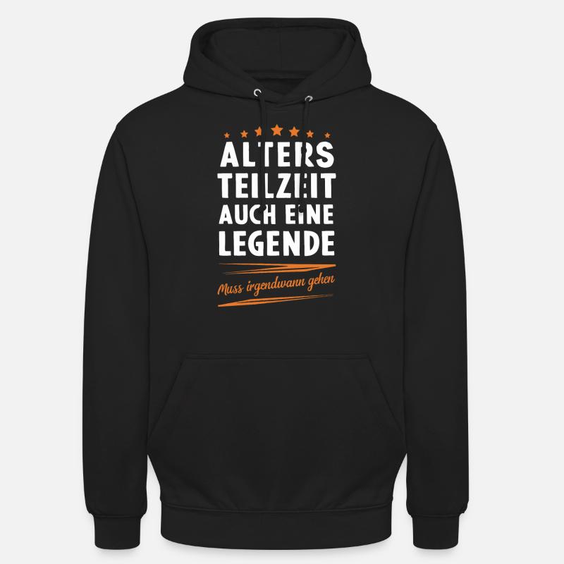 Retraite partielle ATZ - Sweat-shirt à capuche unisexe - noir