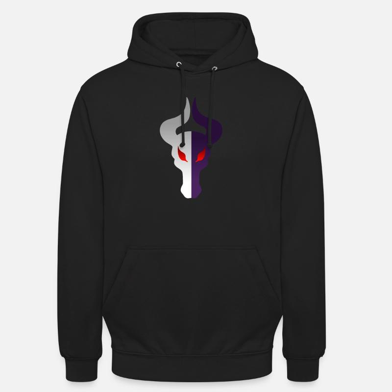 Doppelseitiger Drachenkopf - Unisex Hoodie - Schwarz