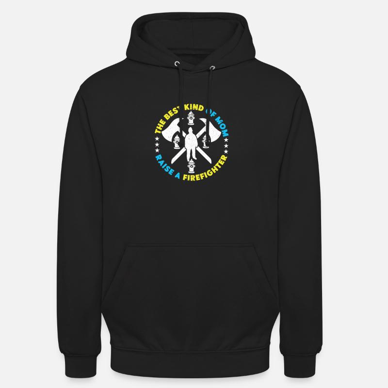 Pompier Pompier Pompier - Sweat-shirt à capuche unisexe - noir