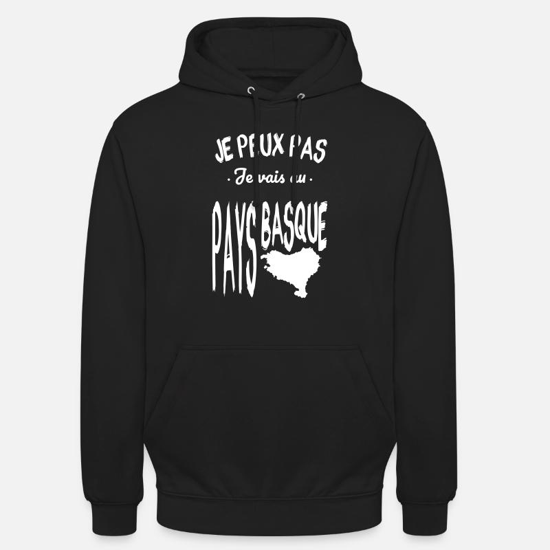 Mode Basque activé - Sweat-shirt à capuche unisexe - noir