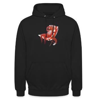 Sonnenbaden Fox (ohne Sonne) - Unisex Hoodie - Schwarz - Vorne - Alina (178cm) & Michal (187cm)
