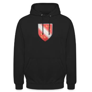 Alsace - Sweat-shirt à capuche unisexe - noir - Devant - Alina (178cm) & Michal (187cm)