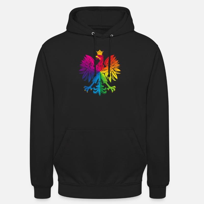 Rainbow eagle 2 - Unisex Hoodie - black