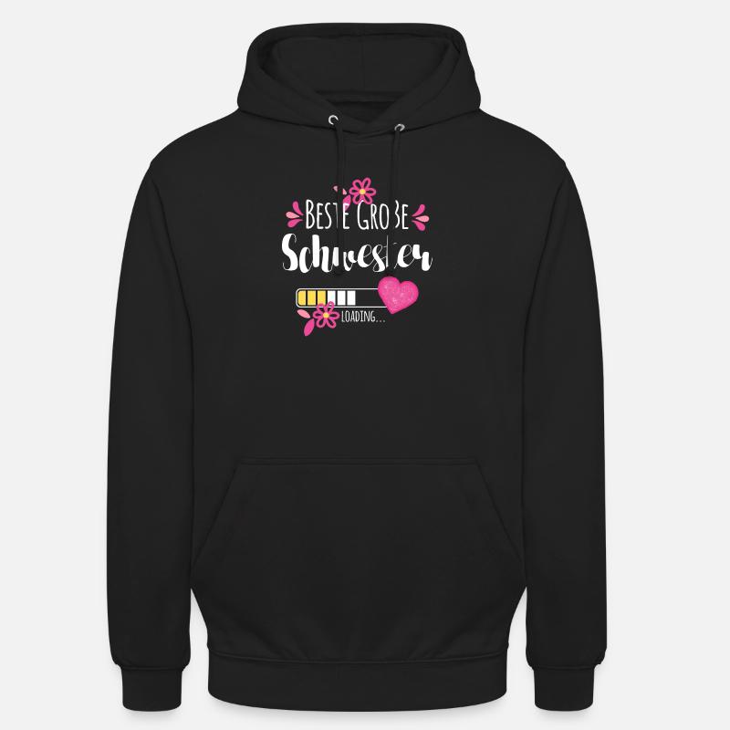 Beste Große Schwester Loading - Unisex Hoodie - Schwarz