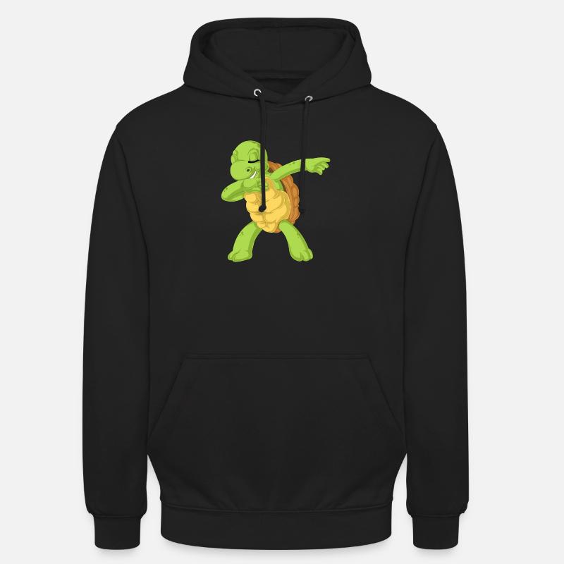 dabbing de tortue - Sweat-shirt à capuche unisexe - noir