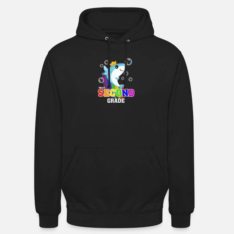 Hello Second Grade - Unisex Hoodie - black