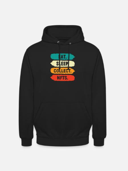 EAT SLEEP COLLECT NFT - Unisex Hoodie - black