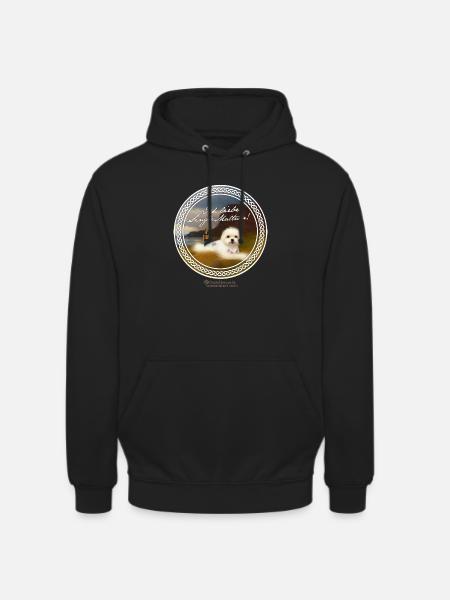 Whisky Saying Single Maltese - Unisex Hoodie - black