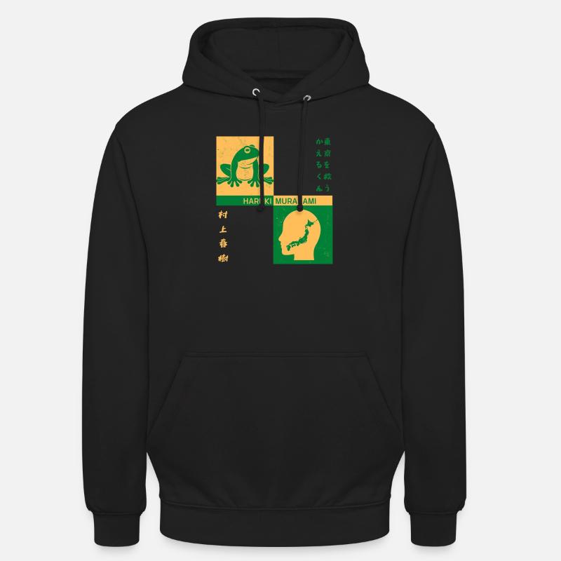 Ranocchio Salva Tokyo - Sweat-shirt à capuche unisexe - noir