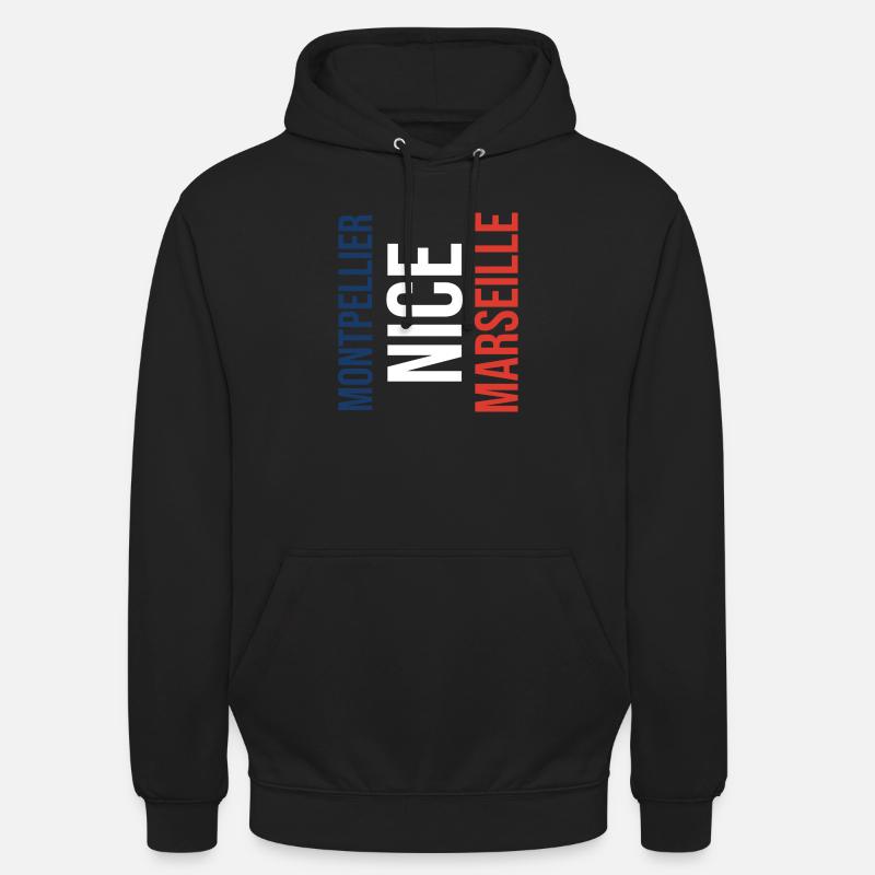 Montpellier Nizza oder Marseille? - Unisex Hoodie - Schwarz