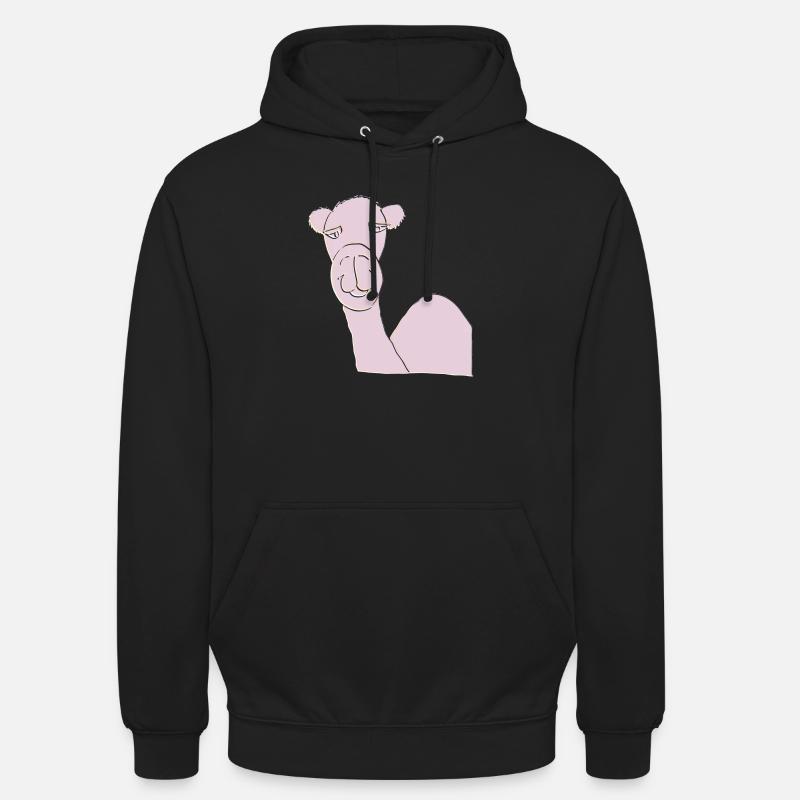 kamel rosa - Unisex Hoodie - Schwarz