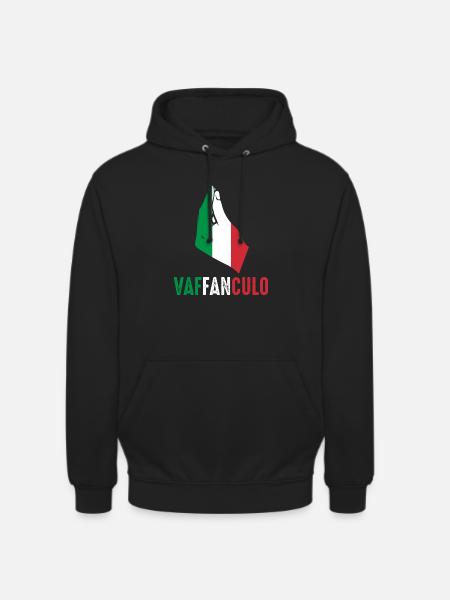Italy Italian Vaffanculo - Unisex Hoodie - black