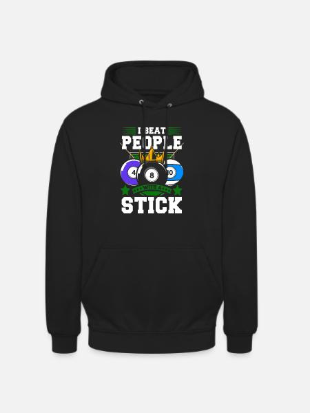 Billard, Snooker - Sweat-shirt à capuche unisexe - noir